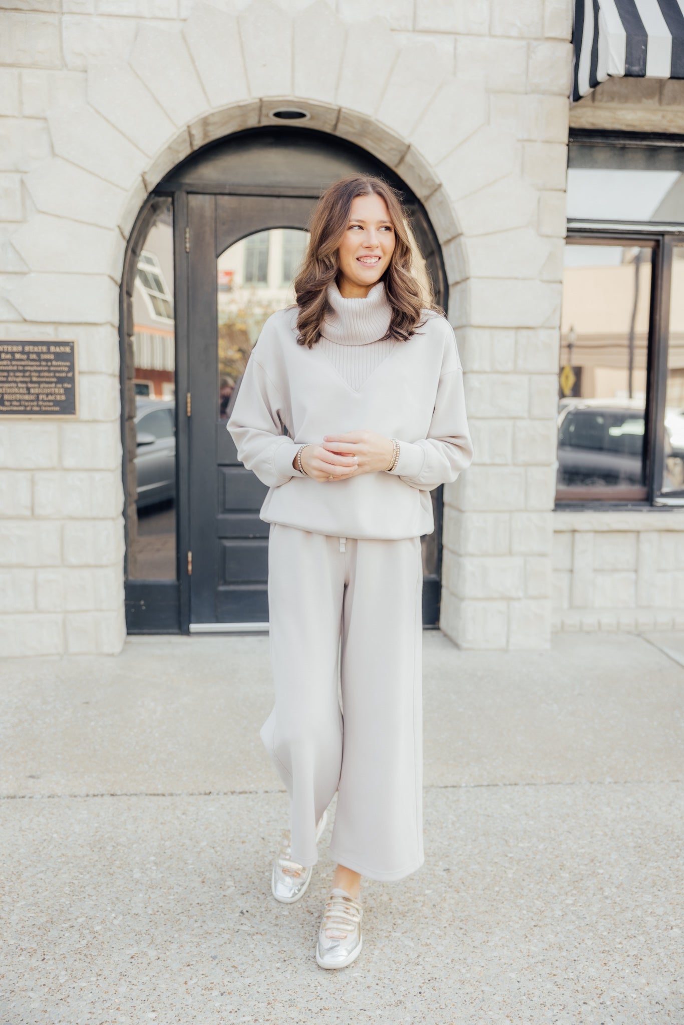 Mocha Cream Modal Pant Set